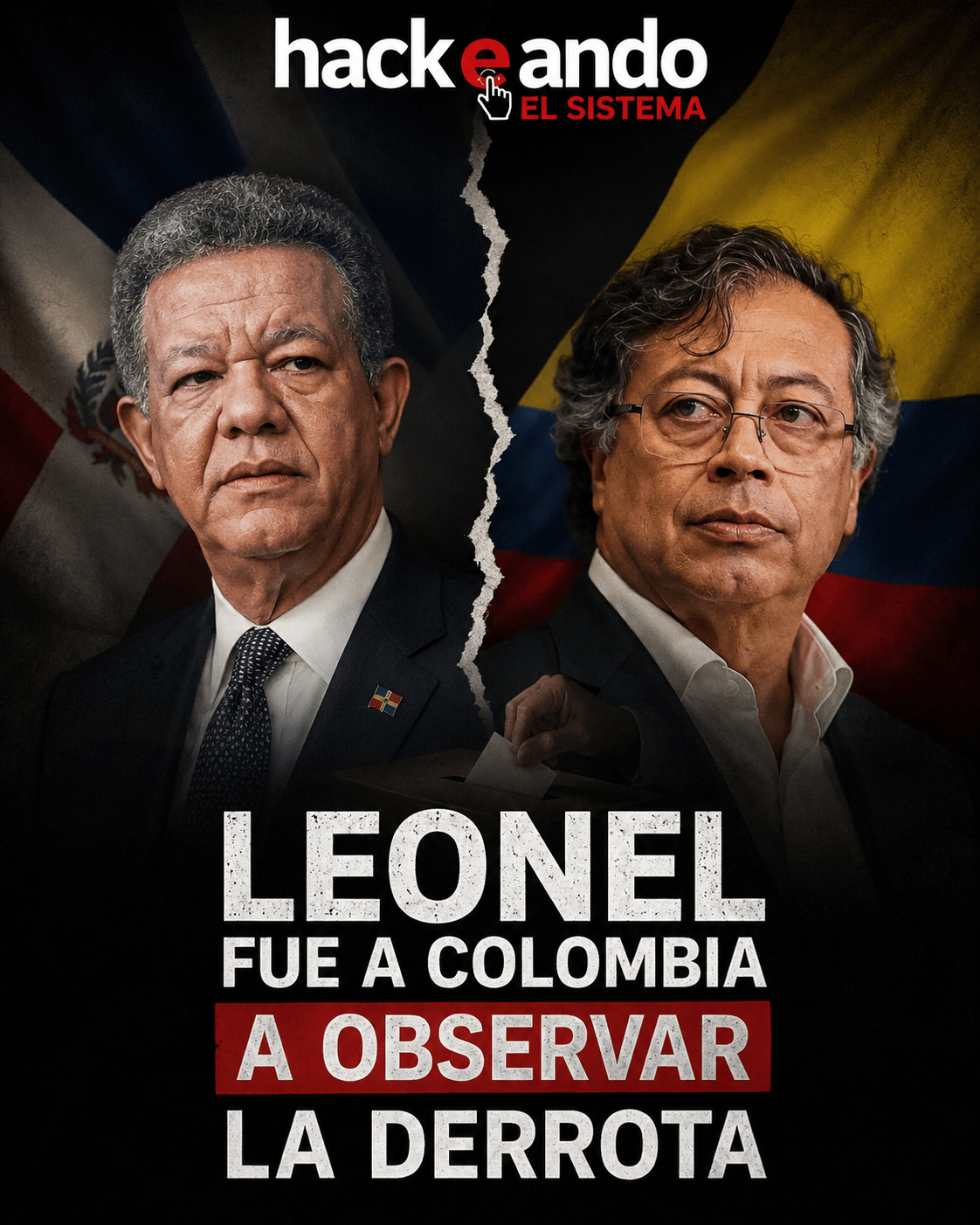 Leonel Fernández fue a Colombia a observar la derrota de un proyecto político parecido al suyo