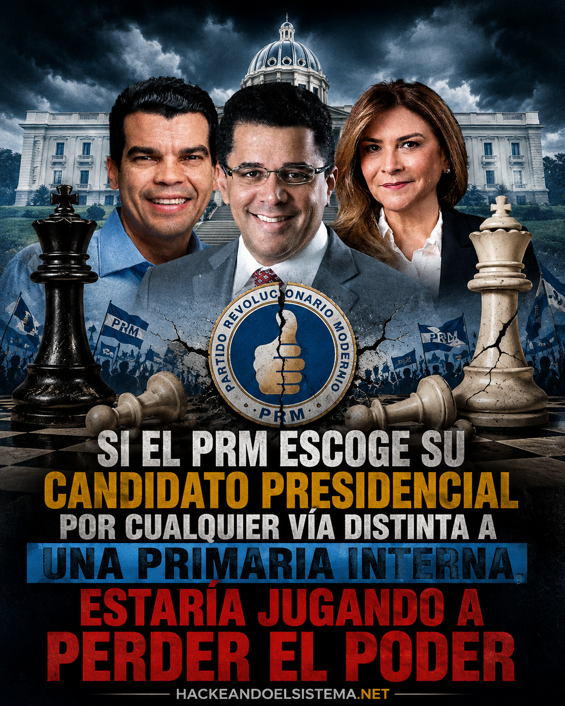 Si el PRM escoge su candidato presidencial por cualquier vía distinta a una primaria interna, estaría jugando a perder el poder