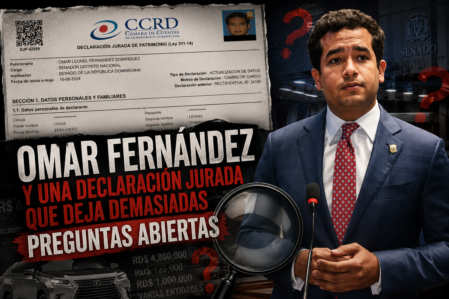 Omar Fernández y una declaración jurada que deja demasiadas preguntas abiertas