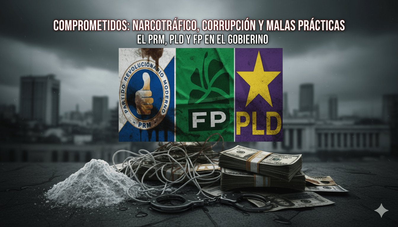 El PRM, PLD Y FP están comprometidos directamente con el narcotráfico, corrupcion y malas prácticas en el Gobierno
