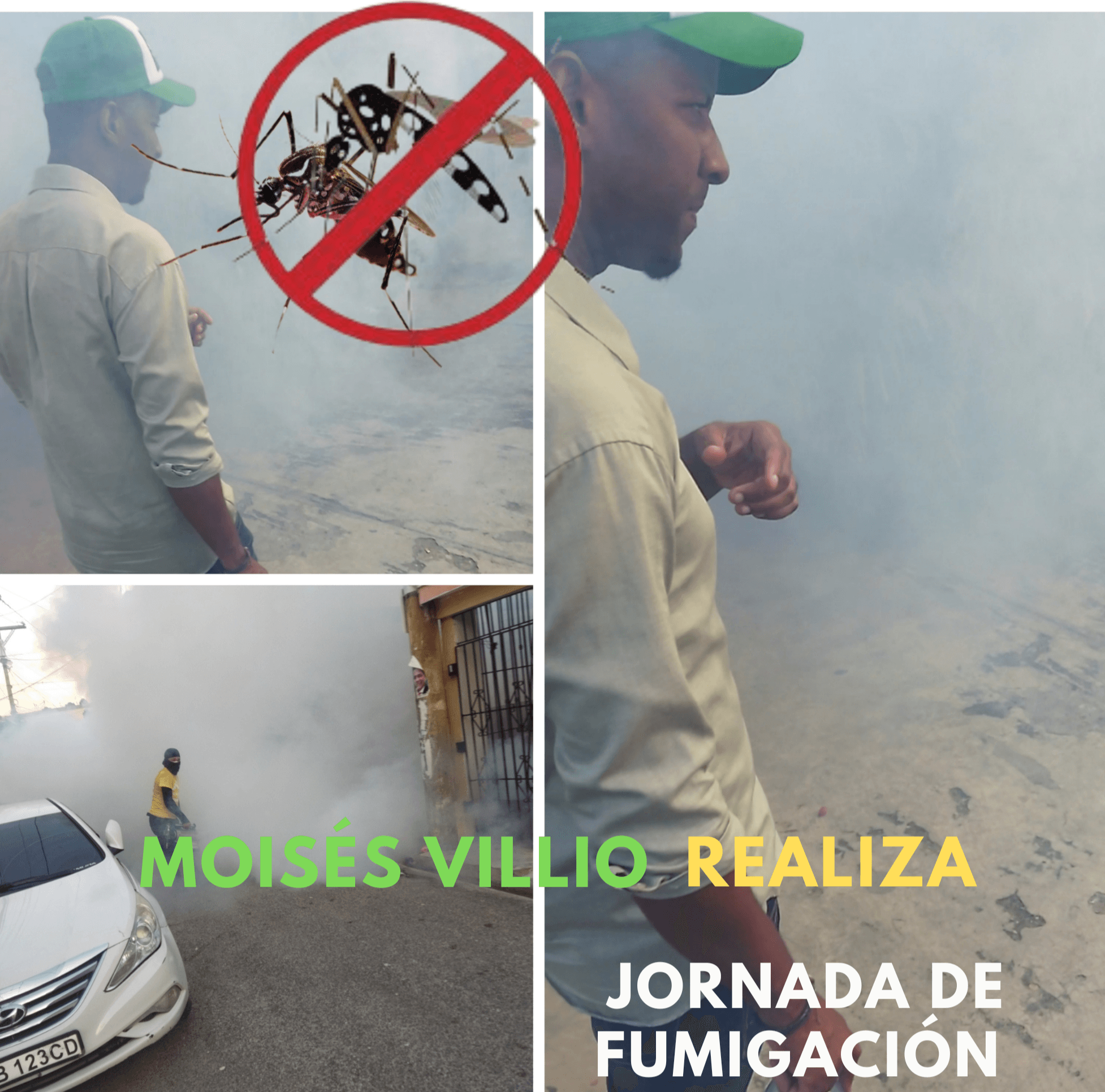 MOISÉS VILLILO REALIZA JORNADAS DE FUMIGACIÓN