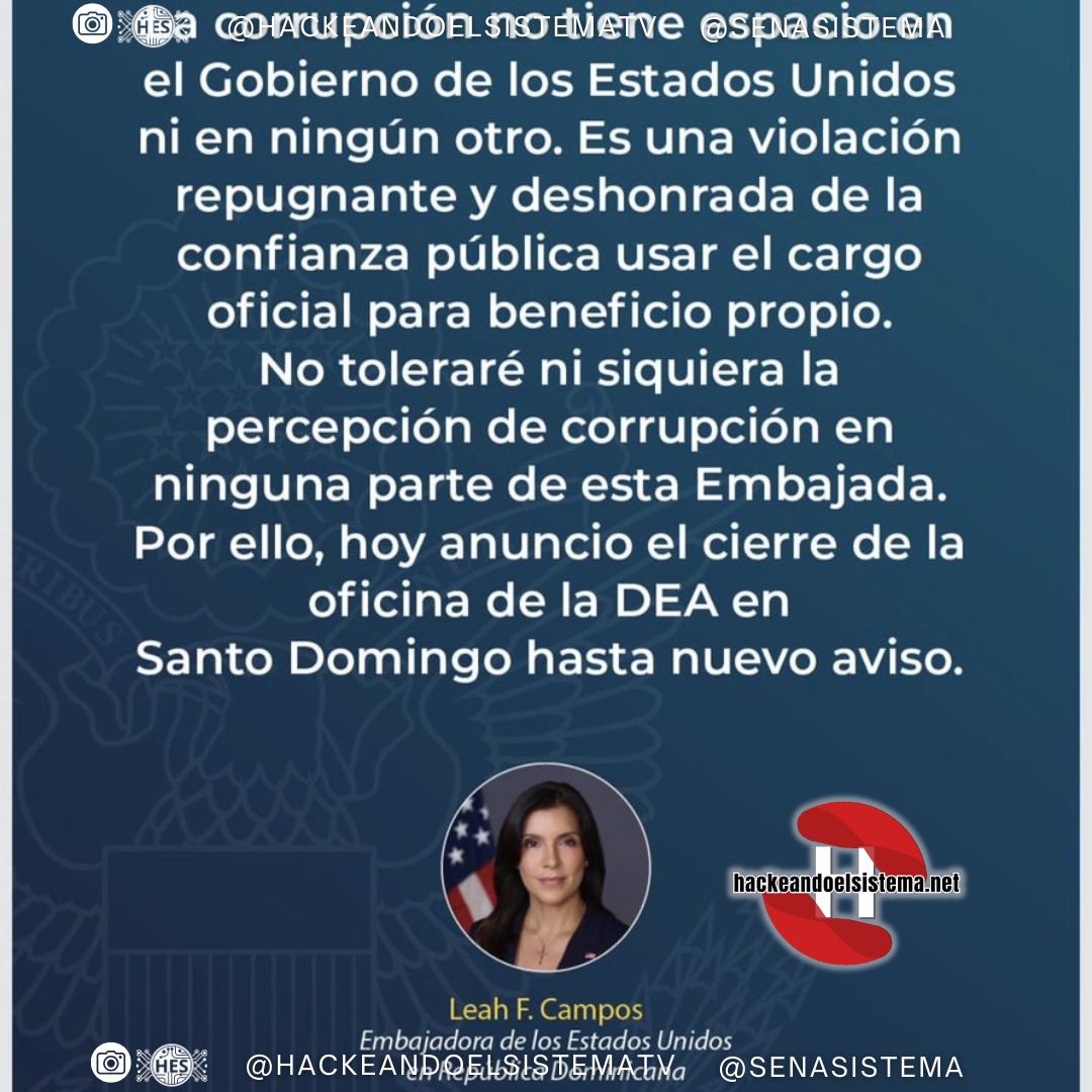 La DEA en entredicho y la diplomacia Dominicana en encogimiento de hombros