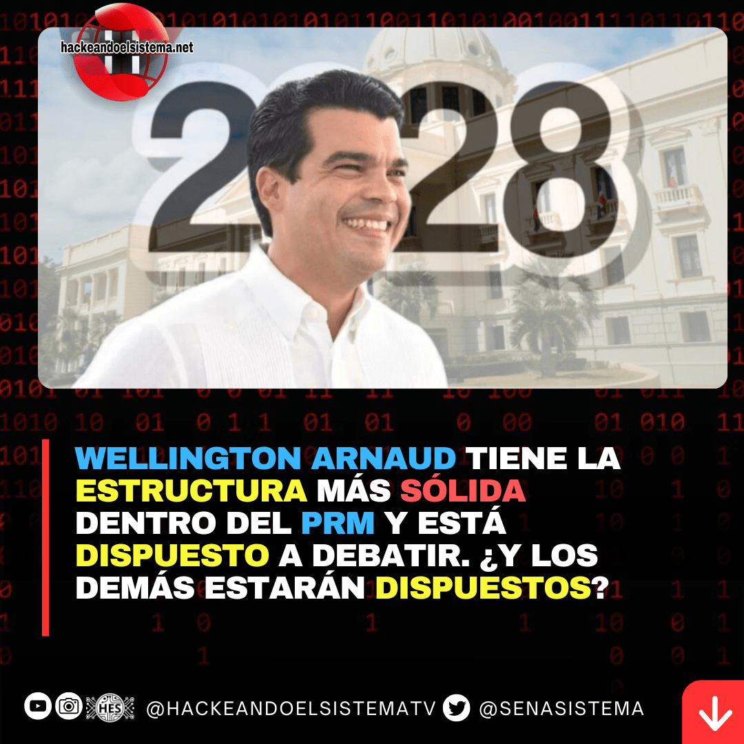Wellington Arnaud tiene la estructura más sólida dentro del PRM y está dispuesto a debatir. ¿Y los demás estarán dispuestos?
