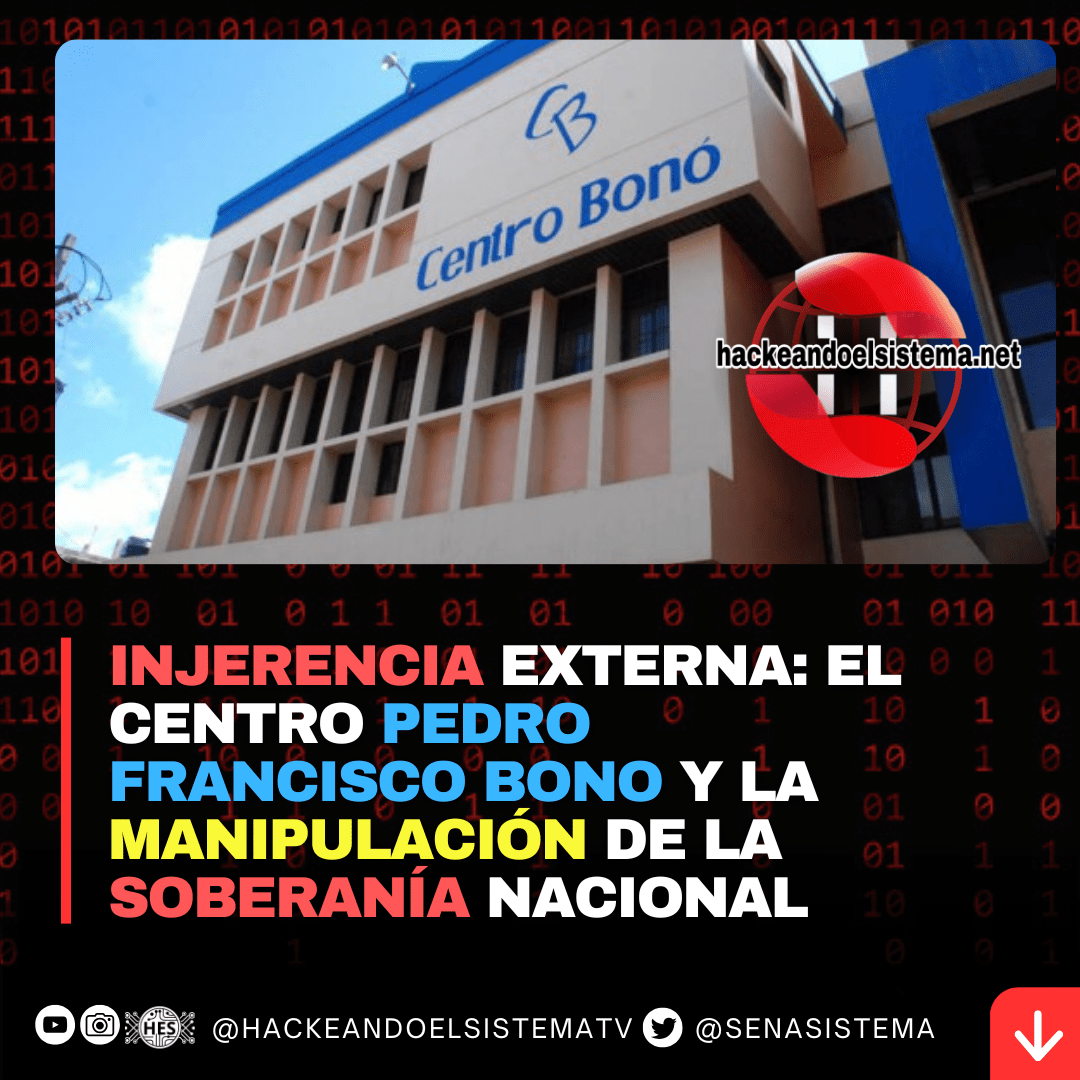 Injerencia Externa: El Centro Pedro Francisco Bono y la Manipulación de la Soberanía Nacional