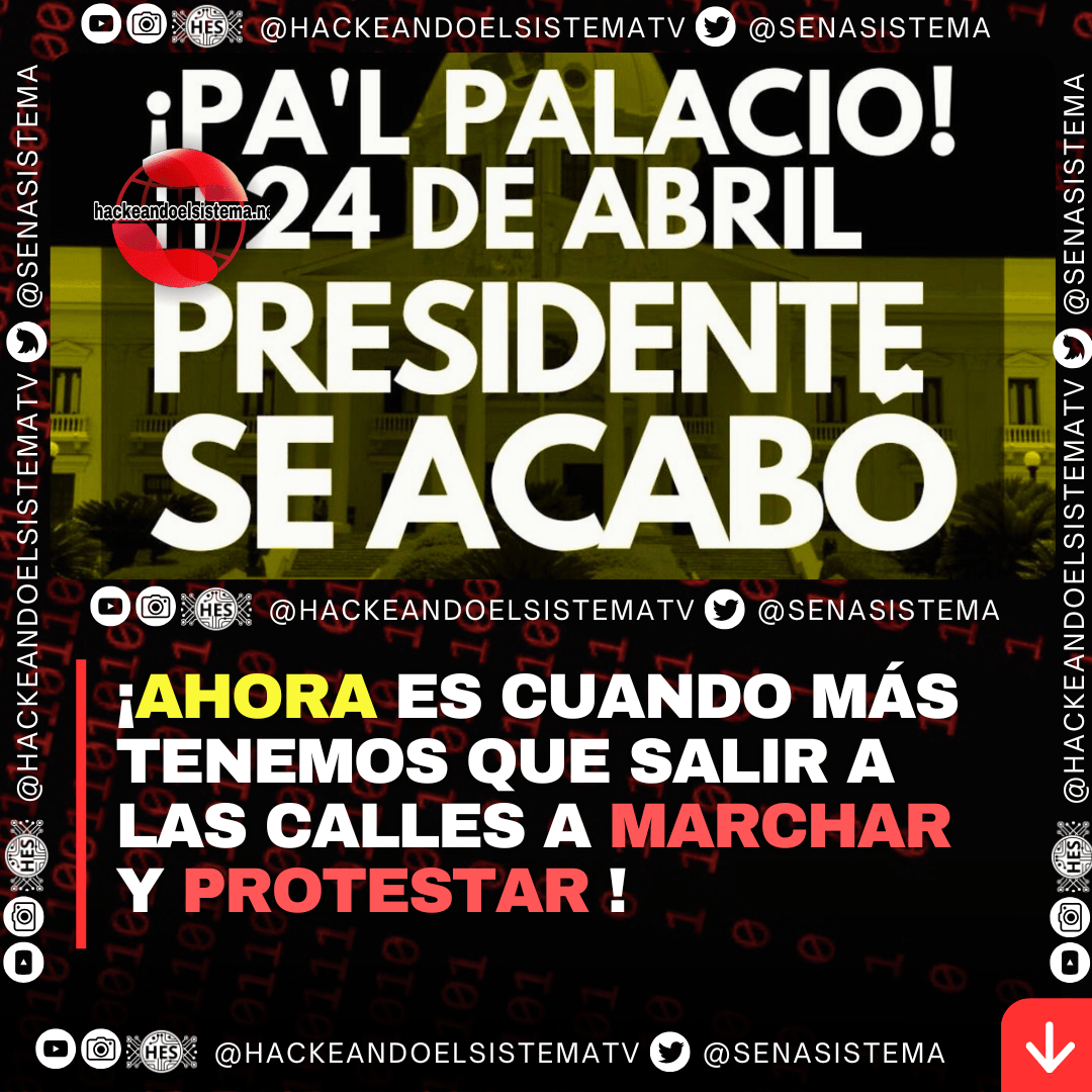¡Ahora es cuando más tenemos que salir a las calles a Marchar y Protestar !