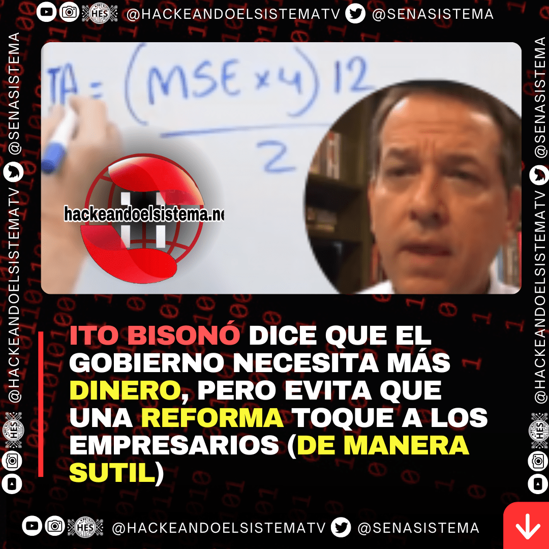 Ito Bisonó dice que el Gobierno necesita más dinero, pero evita que una reforma toque a los empresarios (de manera sutil)