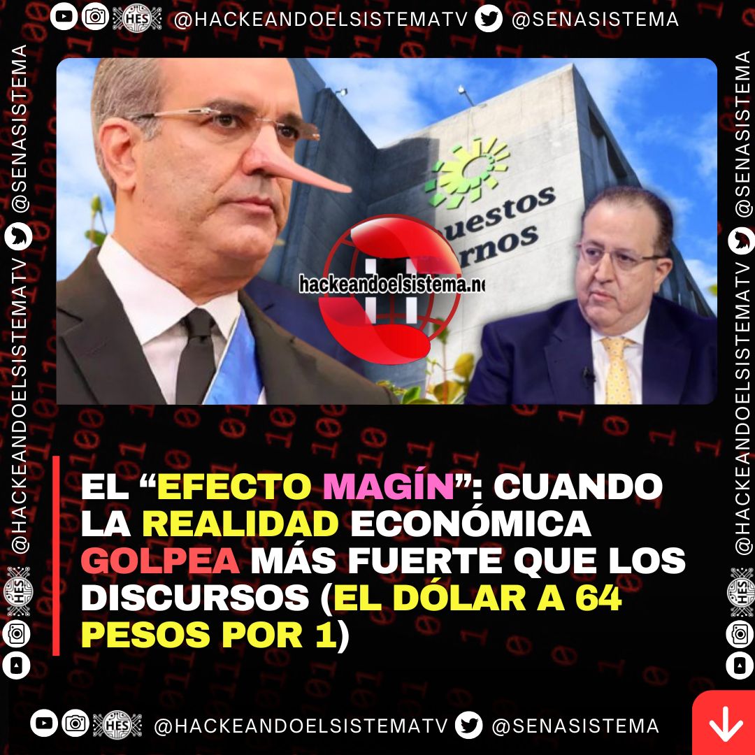 El “Efecto Magín”: cuando la realidad económica golpea más fuerte que los discursos (El dólar a 64 pesos por 1)