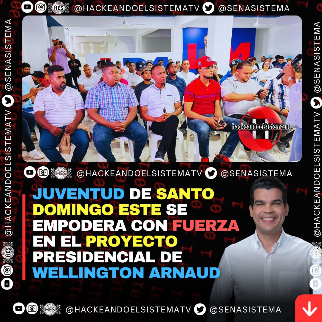Juventud de Santo Domingo Este se empodera con fuerza en el proyecto presidencial de Wellington Arnaud