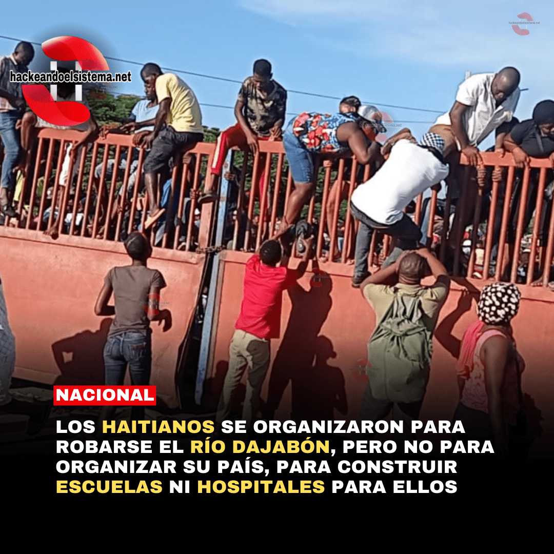 Los haitianos se organizaron para robarse el Río Dajabón, pero no para organizar su país, para construir escuelas ni hospitales para ellos