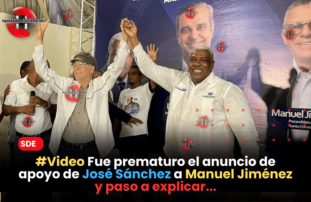 #Video Fue prematuro el anuncio de apoyo de José Sánchez a Manuel Jiménez y paso a explicar...