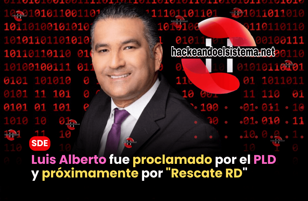 Luis Alberto fue proclamado por el PLD y próximamente por "Rescate RD"