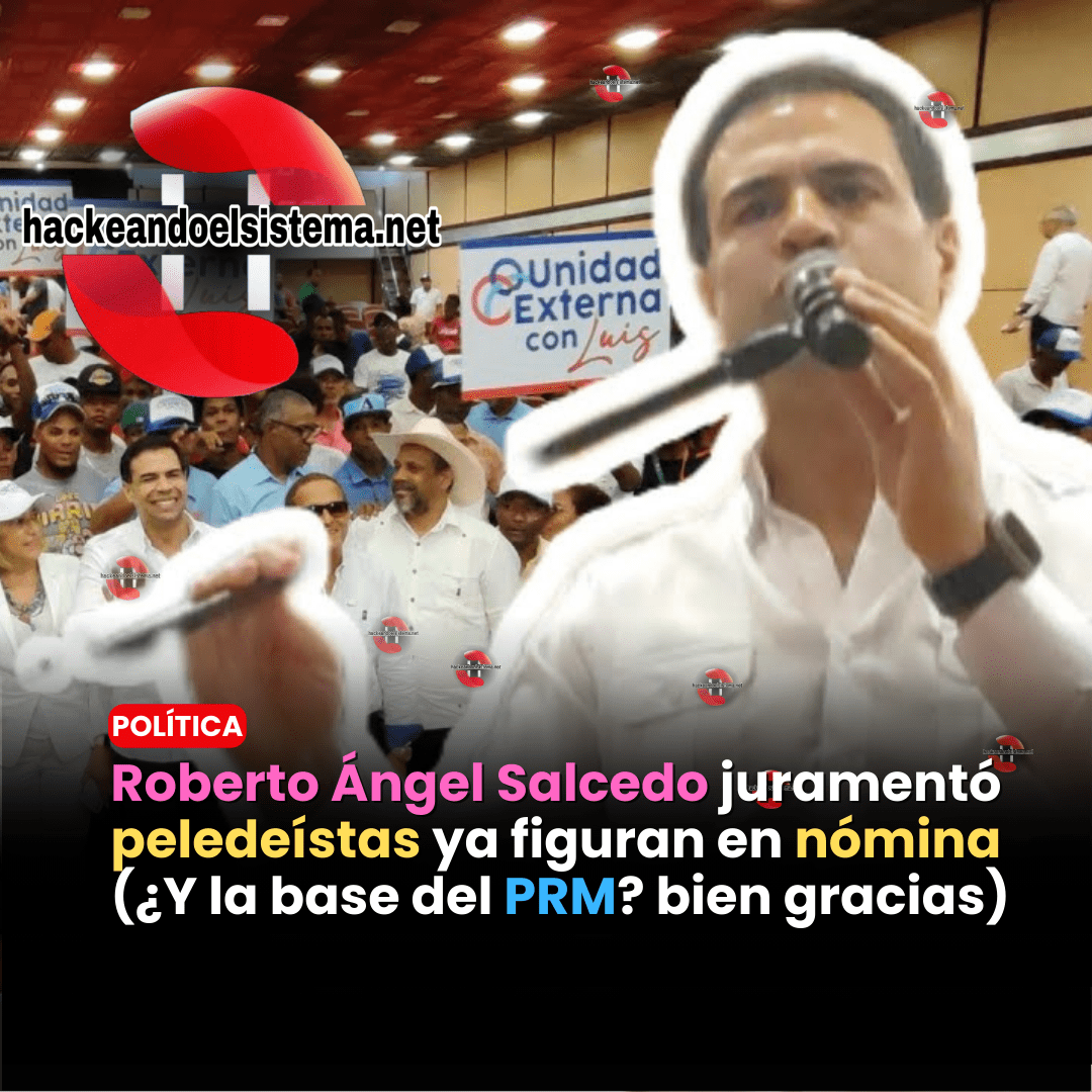 Roberto Ángel Salcedo juramentó peledeístas ya figuran en nómina (¿Y la base del PRM? bien gracias)