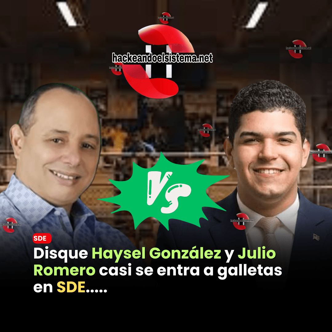 Disque Haysel González y Julio Romero casi se entra a galletas en SDE.....