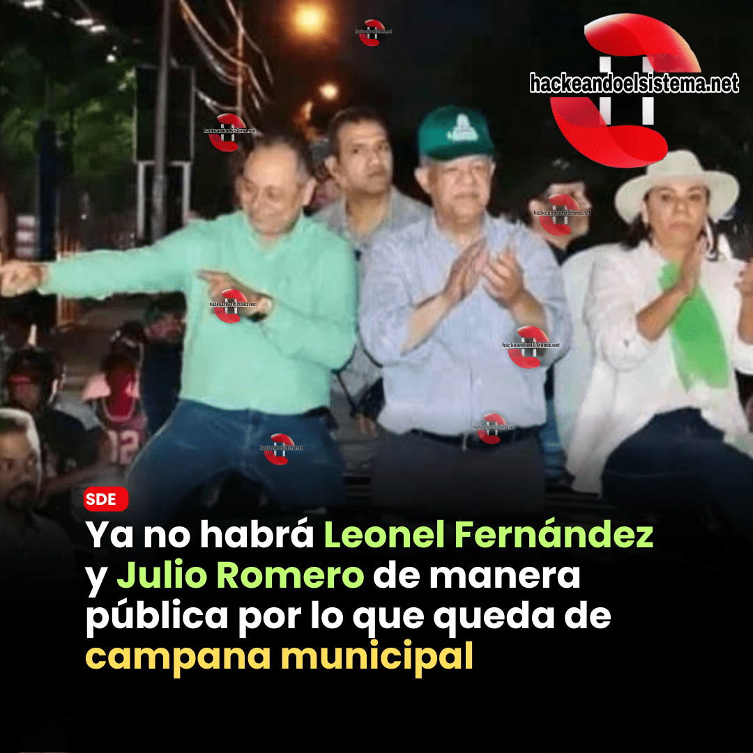 Segun Fuente: Ya no habrá Leonel Fernández y Julio Romero de manera pública por lo que queda de campana municipal