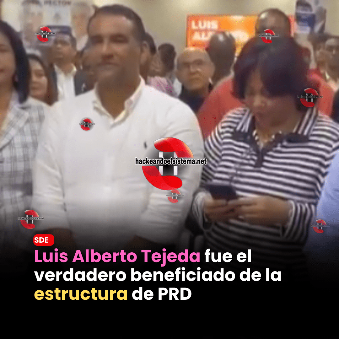 Luis Alberto Tejeda fue el verdadero beneficiado de la estructura de PRD