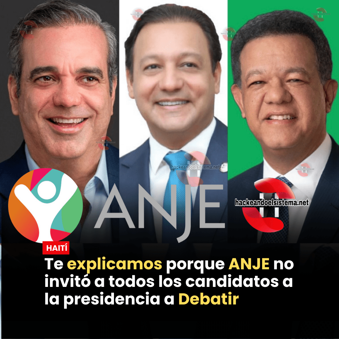 Te explicamos porque ANJE no invitó a todos los candidatos a la presidencia a Debatir