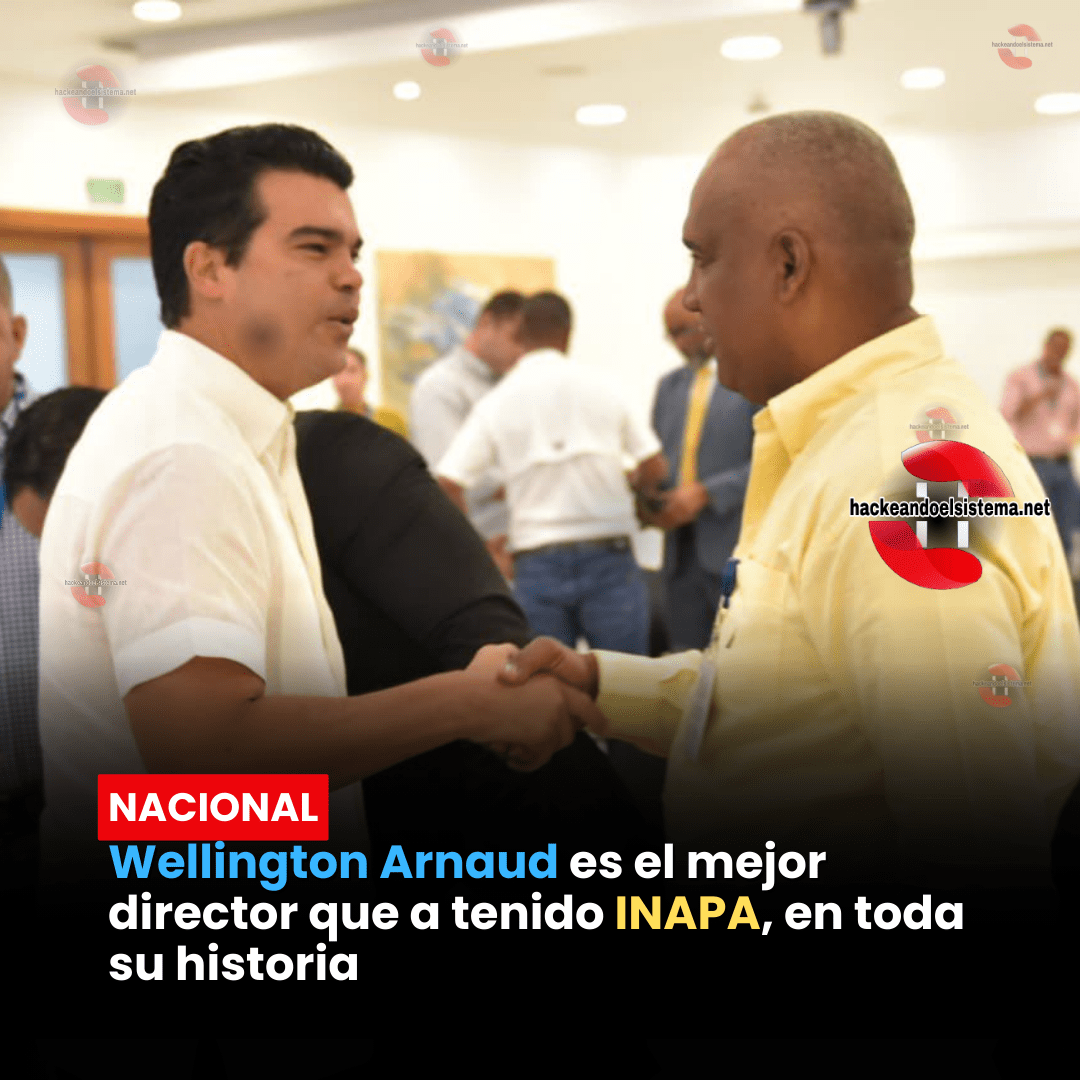 Wellington Arnaud es el mejor director que a tenido INAPA, en toda su historia