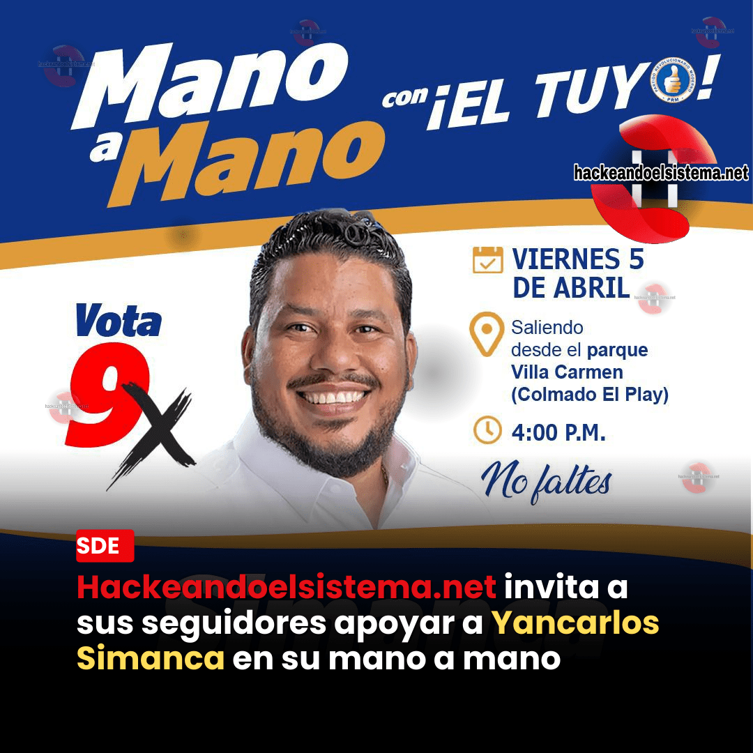 Hackeandoelsistema.net invita a sus seguidores apoyar a Yancarlos Simanca en su mano a mano