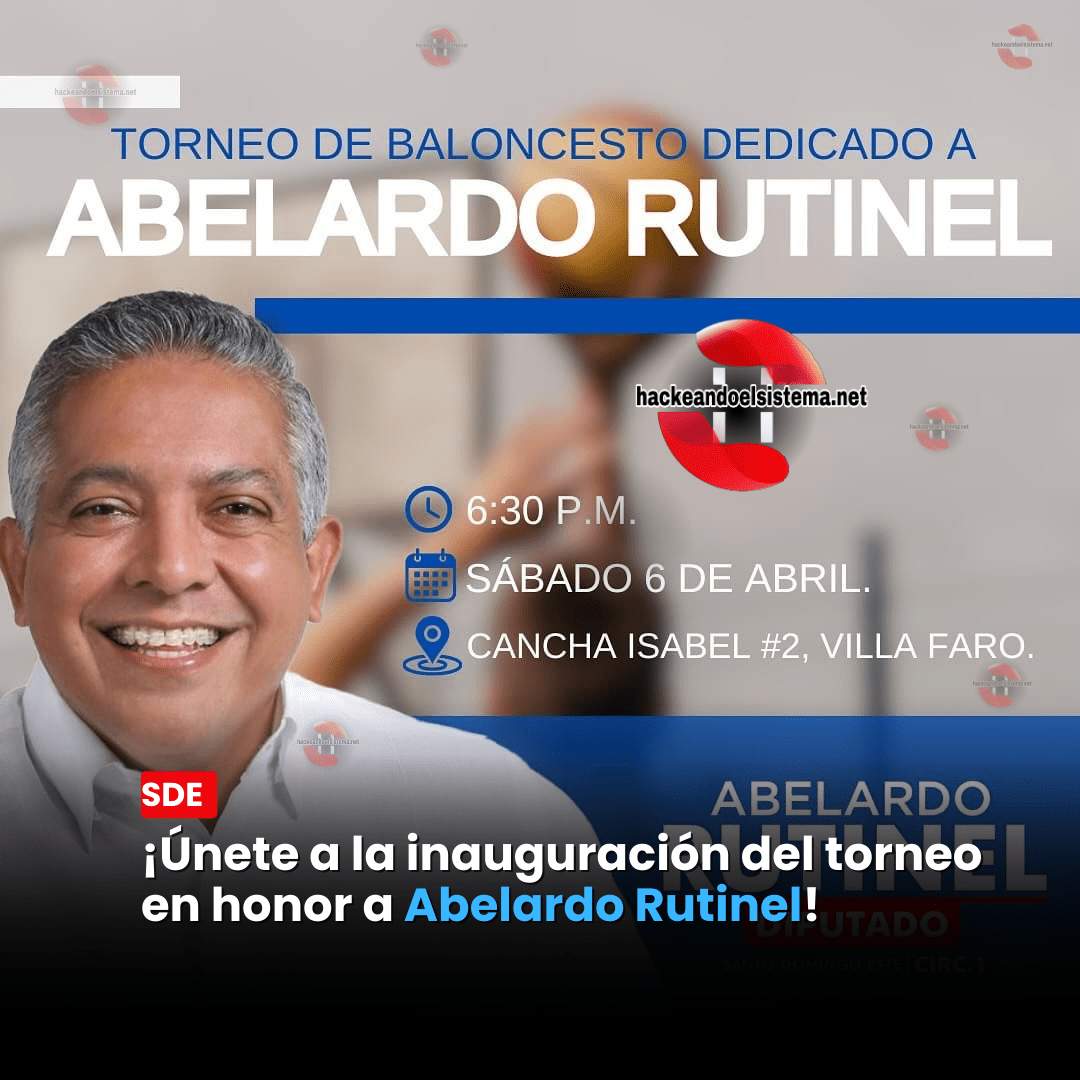 ¡Únete a la inauguración del torneo en honor a Abelardo Rutinel!