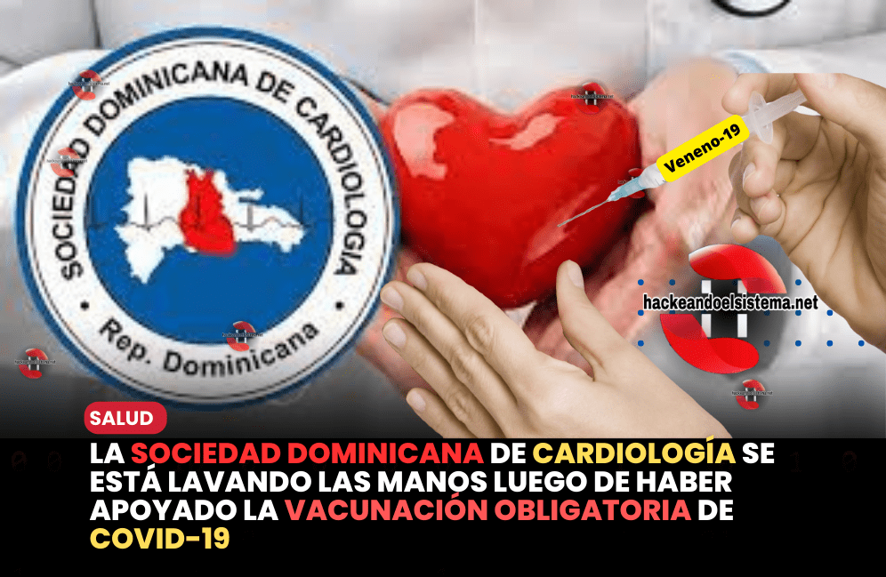 La Sociedad Dominicana de Cardiología se está lavando las manos luego de haber apoyado la vacunación obligatoria de COVID-19