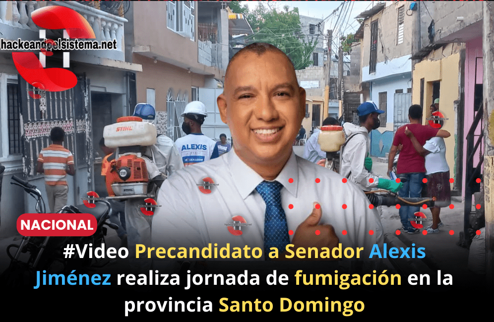 #Video Precandidato a senador Alexis Jiménez realiza jornada de fumigación en la provincia Santo Domingo