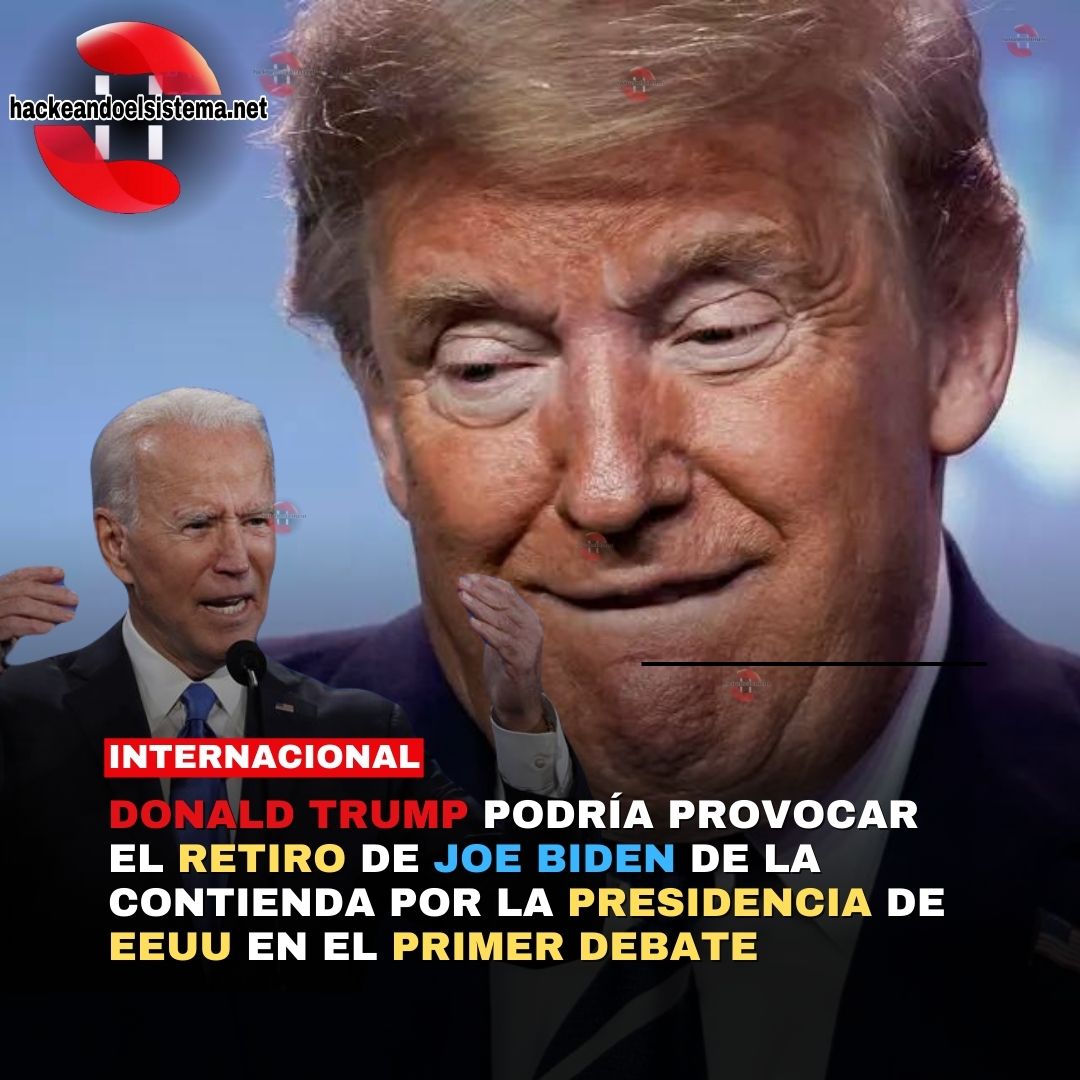 Donald Trump podría provocar el retiro de Joe Biden de la contienda por la presidencia de EEUU en el primer Debate