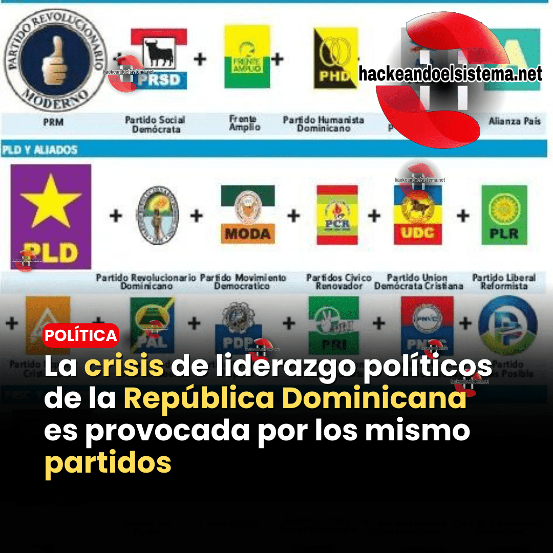 La crisis de liderazgo políticos de la República Dominicana es provocada por los mismo partidos