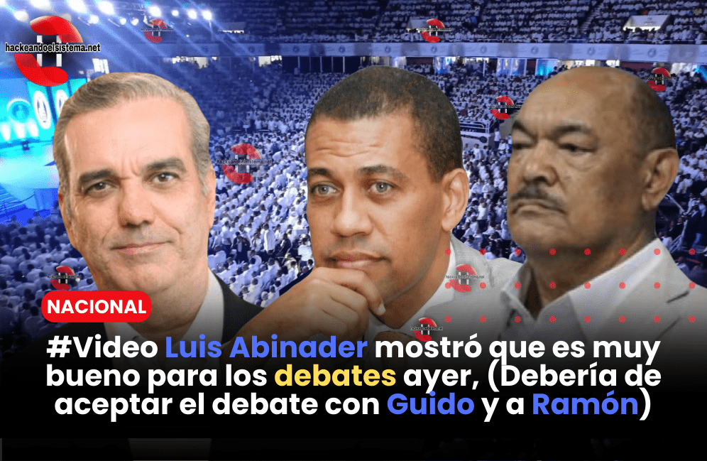 #Video Luis Abinader mostró que es muy bueno para los debates ayer, (Debería de aceptar el debate con Guido y a Ramón)