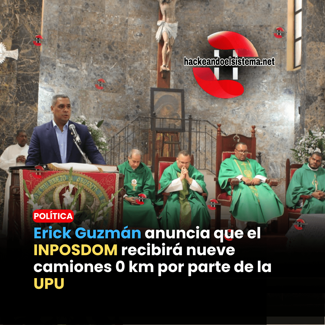 Erick Guzmán anuncia que el INPOSDOM recibirá nueve camiones 0 km por parte de la UPU