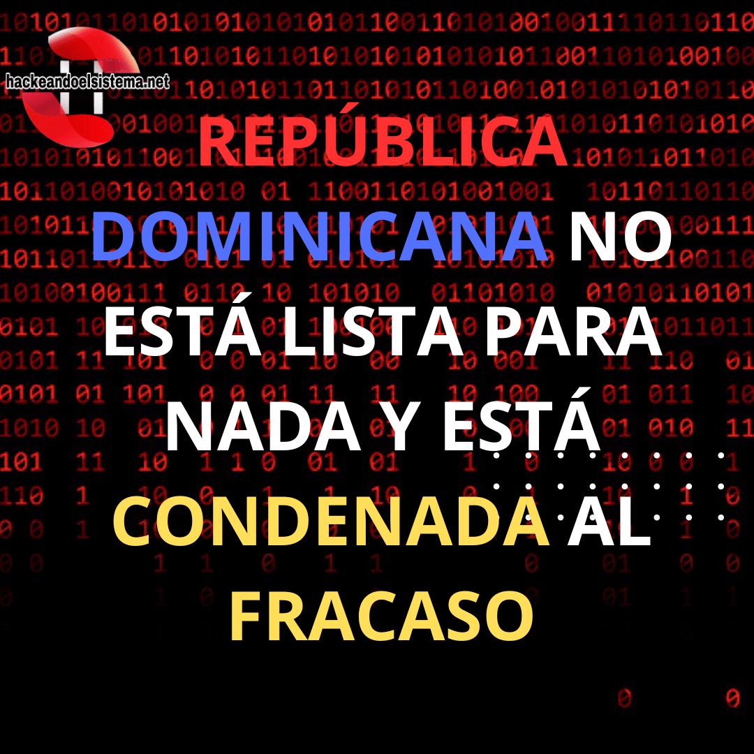 REPÚBLICA DOMINICANA NO ESTÁ LISTA PARA NADA Y ESTÁ CONDENADA AL FRACASO