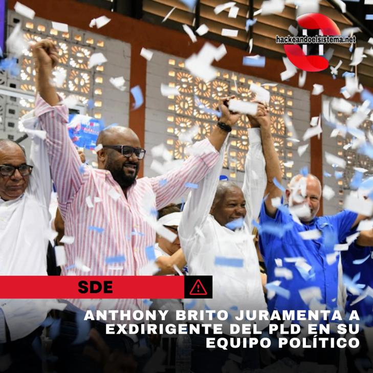 Anthony Brito juramenta a exdirigente del PLD en su equipo político