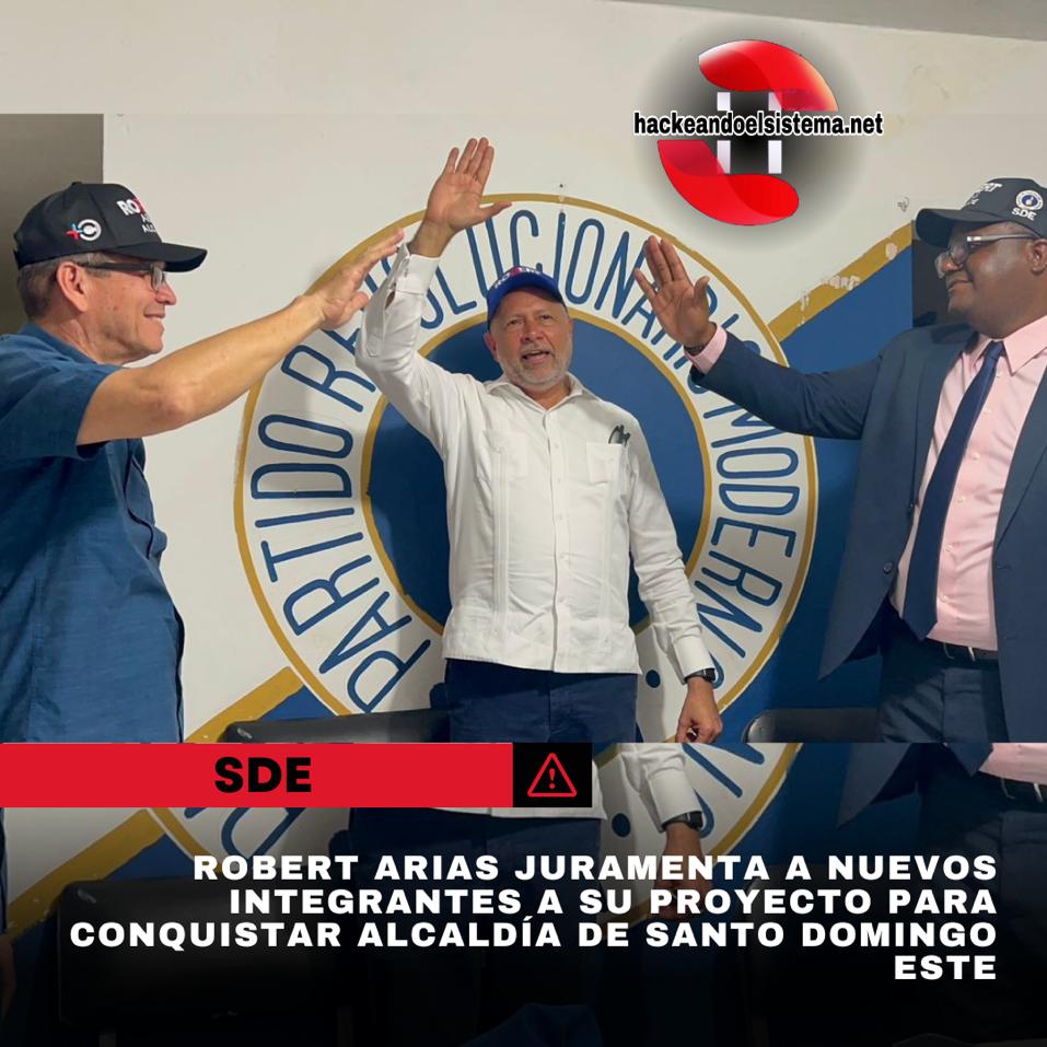 Robert Arias juramenta a nuevos integrantes a su proyecto para conquistar Alcaldía de Santo Domingo Este