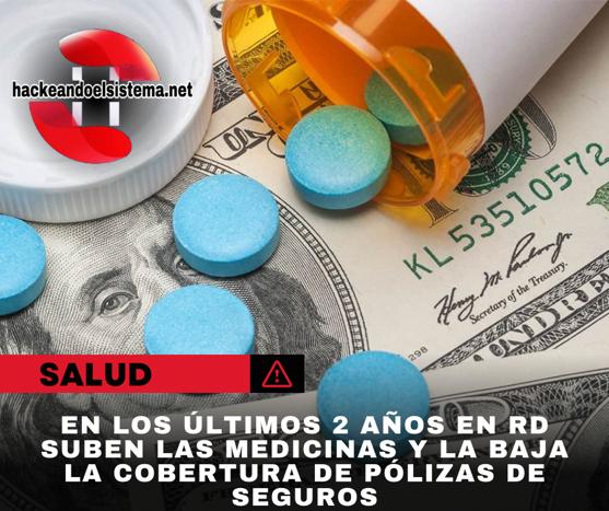 En los últimos 2 años en RD Suben las medicinas y la baja la cobertura de pólizas de seguros