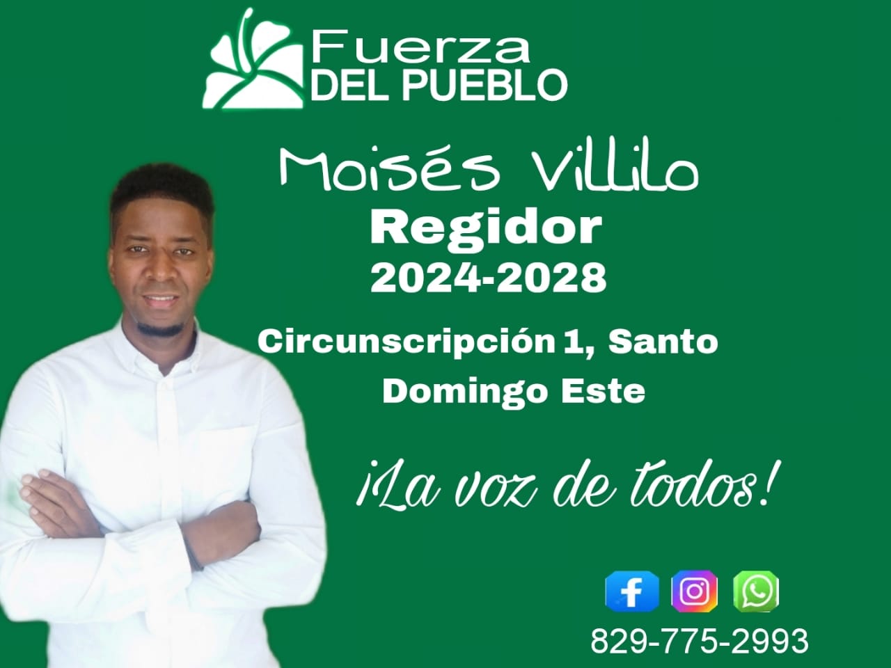 "EL COMUNICADOR MOISES VILLILO PRESENTA SU CANDIDATURA COMO REGIDOR"