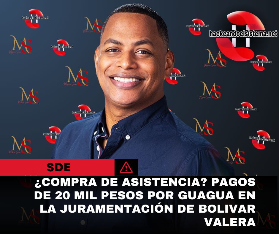 ¿Compra de asistencia? Pagos de 20 mil pesos por guagua en la juramentación de Bolivar Valera