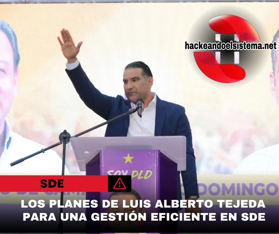 Los planes de Luis Alberto Tejeda para una gestión eficiente en SDE